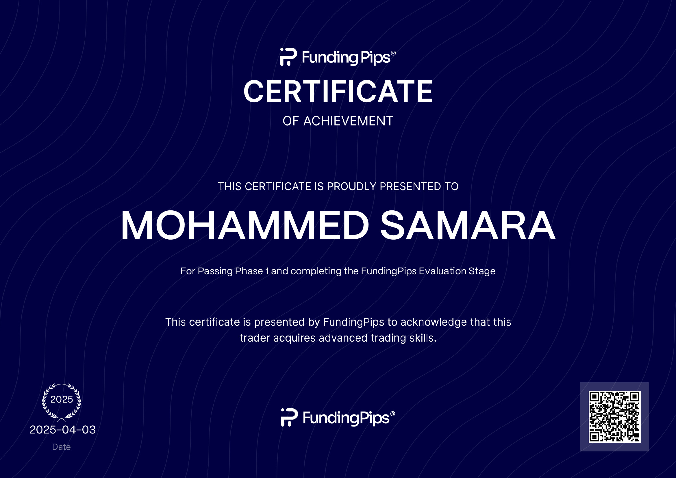 SeacrestFunded Phase 1 Passed - Mohammed Samara
